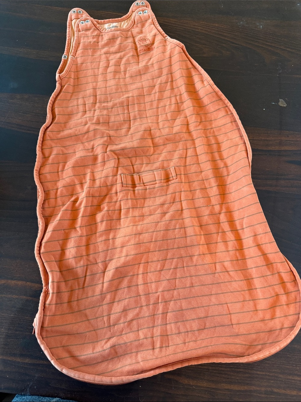 Woolino 4 Season Sleep Sack in Orange Stripes 2-24 month